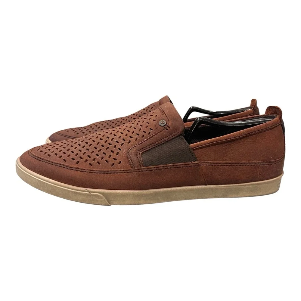 ECCO Collins 2.0 Perf Men's US Size 10 (EU 44) Brown Leather Loafer Shoes